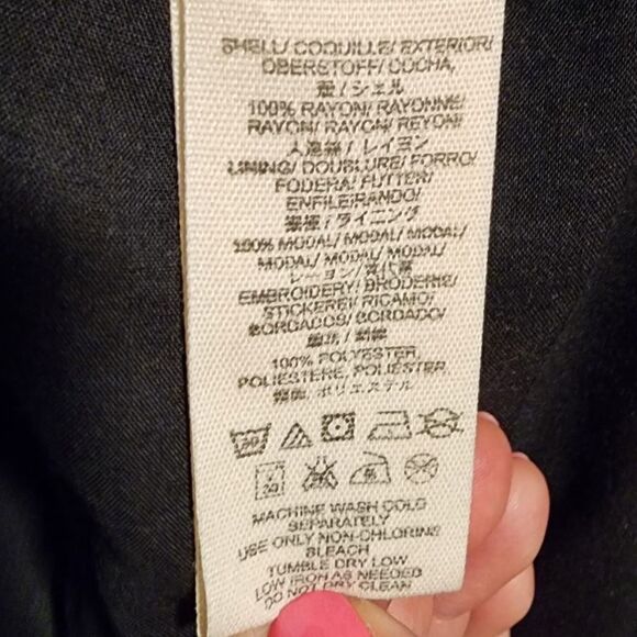 Free People- Black Mia Gauze Embroidered Mini Dress, Size XS - Picture 11 of 11